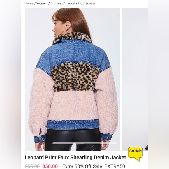 Faux Denim Jacket - Picture 3 of 6